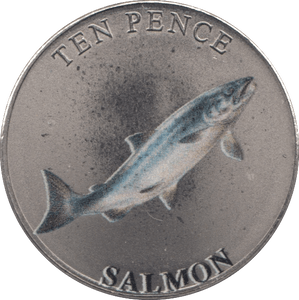 2023 TEN PENCE BAILIWICK OF GUERNSEY SALMON - WORLD COINS - Cambridgeshire Coins