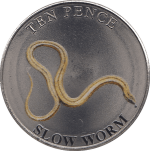 2023 TEN PENCE BAILIWICK OF GUERNSEY SLOW WORM - WORLD COINS - Cambridgeshire Coins