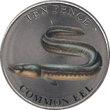2023 TEN PENCE WILDLIFE COLLECTION COMMON EEL - WORLD COINS - Cambridgeshire Coins