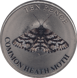 2023 TEN PENCE WILDLIFE COLLECTION COMMON HEATH MOTH - WORLD COINS - Cambridgeshire Coins