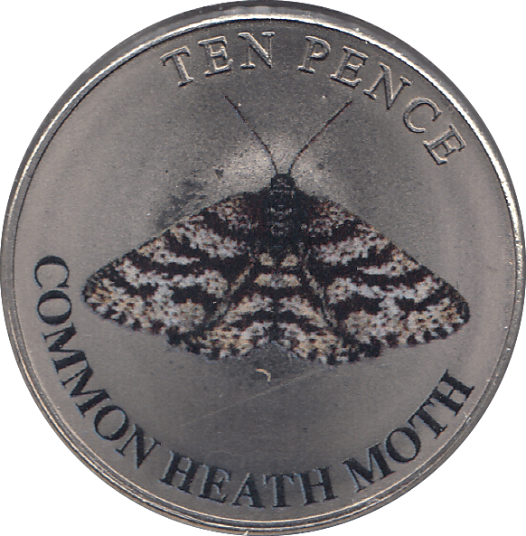 2023 TEN PENCE WILDLIFE COLLECTION COMMON HEATH MOTH - WORLD COINS - Cambridgeshire Coins