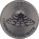 2023 TEN PENCE WILDLIFE COLLECTION COMMON HEATH MOTH - WORLD COINS - Cambridgeshire Coins