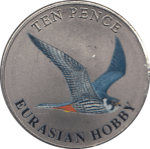 2023 TEN PENCE WILDLIFE COLLECTION EURASIAN HOBBY - WORLD COINS - Cambridgeshire Coins