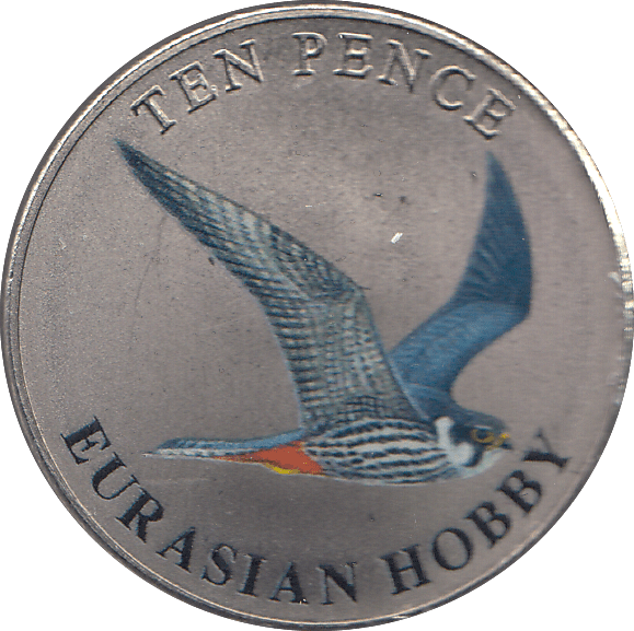 2023 TEN PENCE WILDLIFE COLLECTION EURASIAN HOBBY - WORLD COINS - Cambridgeshire Coins