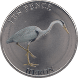 2023 TEN PENCE WILDLIFE COLLECTION HERON - WORLD COINS - Cambridgeshire Coins