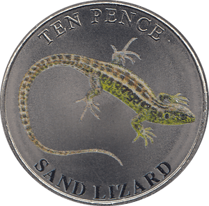2023 TEN PENCE WILDLIFE COLLECTION SAND LIZARD - WORLD COINS - Cambridgeshire Coins