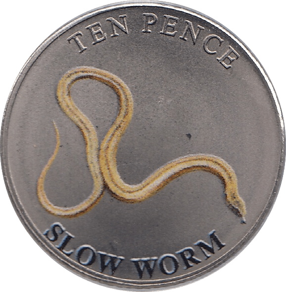 2023 TEN PENCE WILDLIFE COLLECTION SLOW WORM - WORLD COINS - Cambridgeshire Coins
