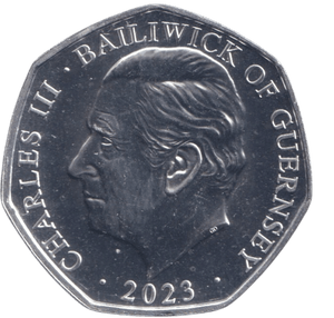 2023 THE ANCIENT CORONATION SPOON 50P ISLE OF MAN - 50P REGIONAL ISSUES - Cambridgeshire Coins