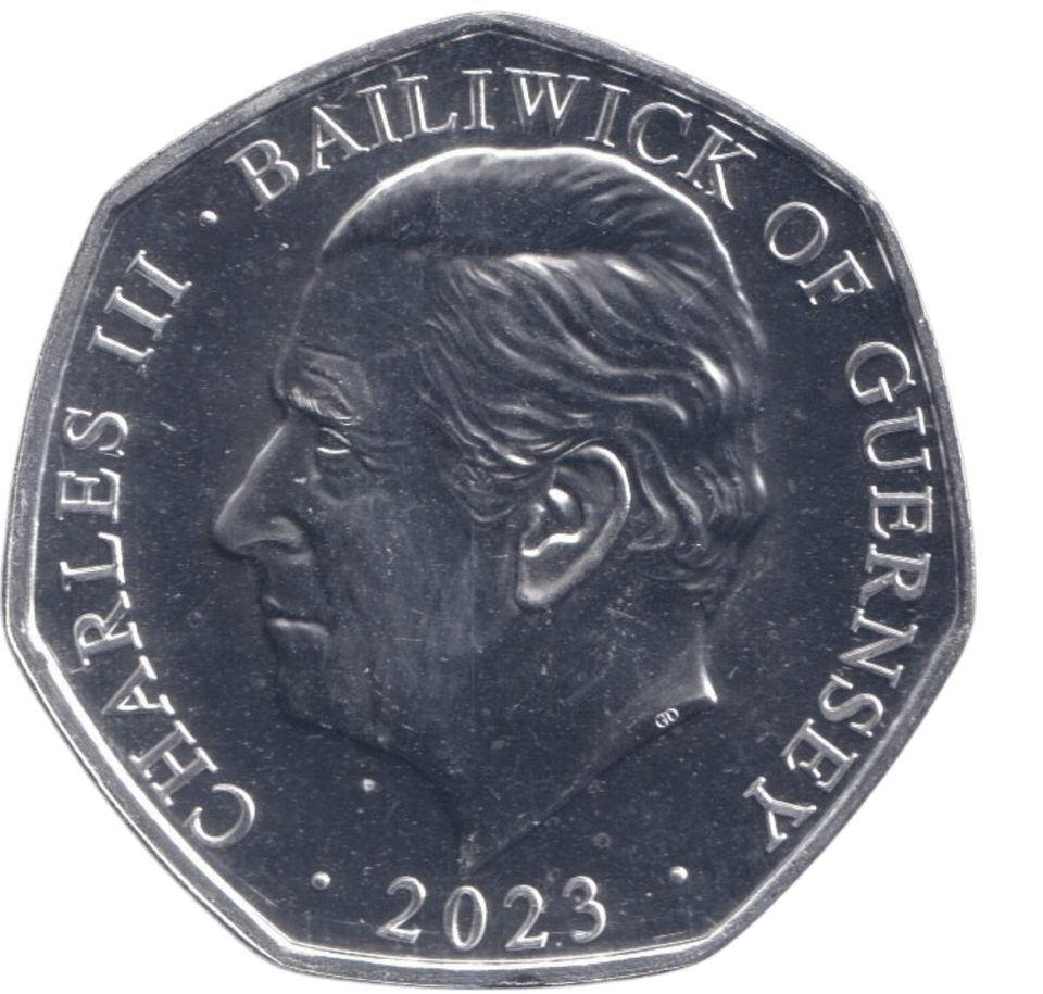 2023 THE ANCIENT CORONATION SPOON 50P ISLE OF MAN - 50P REGIONAL ISSUES - Cambridgeshire Coins