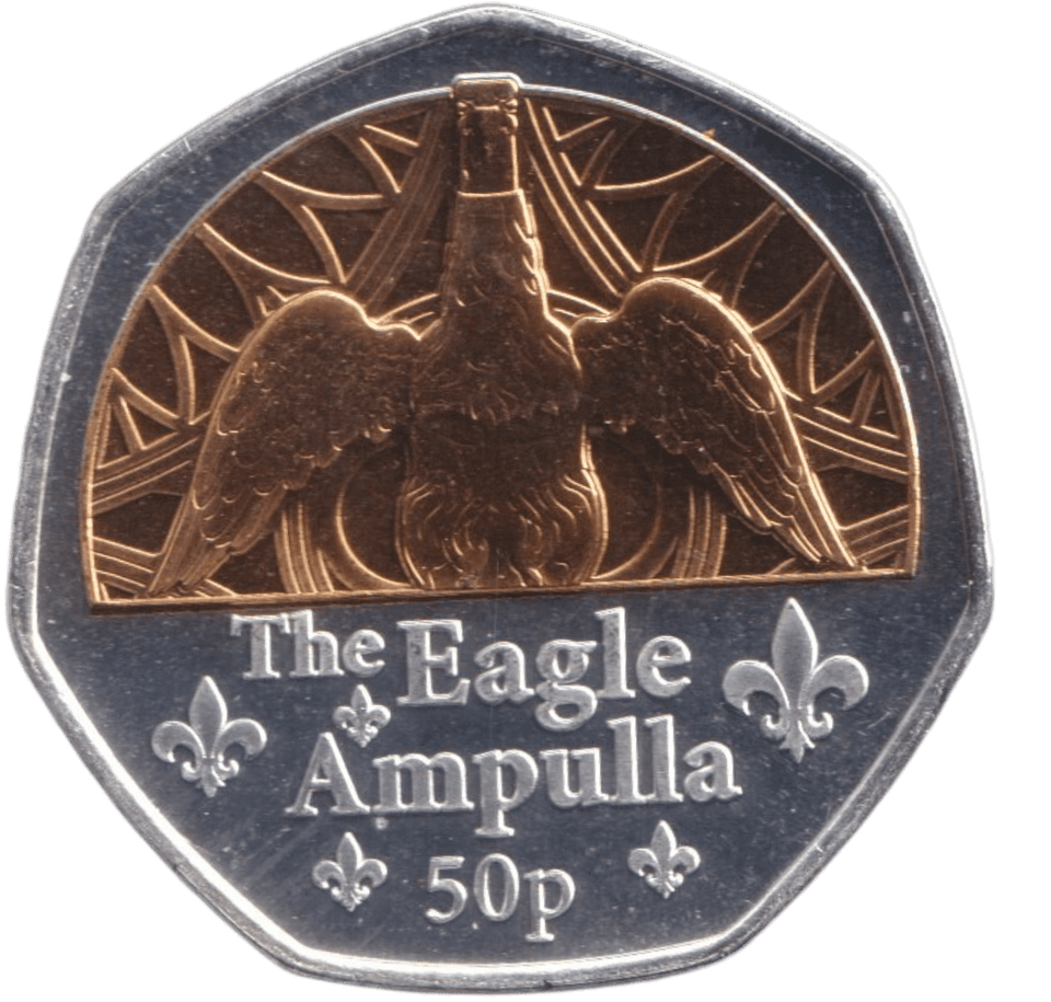 2023 THE EAGLE AMPULLA 50P ISLE OF MAN - 50P REGIONAL ISSUES - Cambridgeshire Coins