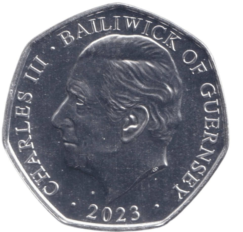 2023 THE EAGLE AMPULLA 50P ISLE OF MAN - 50P REGIONAL ISSUES - Cambridgeshire Coins