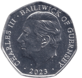2023 THE EAGLE AMPULLA 50P ISLE OF MAN - 50P REGIONAL ISSUES - Cambridgeshire Coins