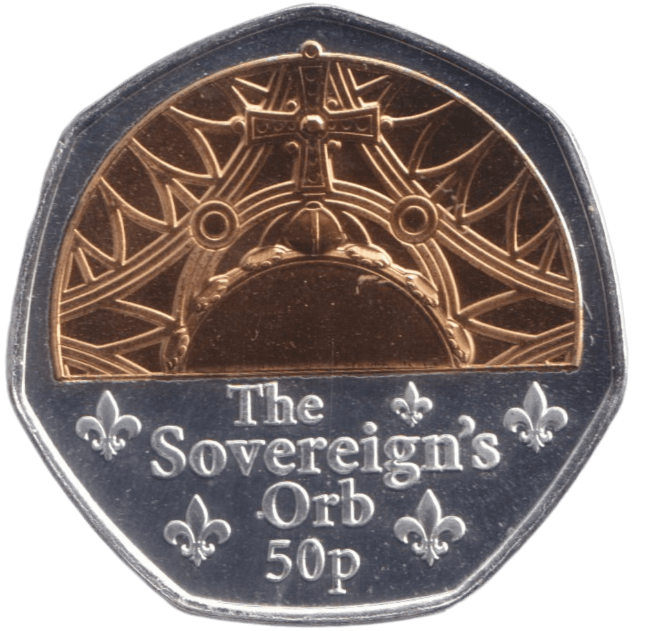 2023 THE SOVEREIGNS ORB 50P ISLE OF MAN - 50P REGIONAL ISSUES - Cambridgeshire Coins