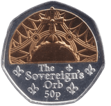 2023 THE SOVEREIGNS ORB 50P ISLE OF MAN - 50P REGIONAL ISSUES - Cambridgeshire Coins