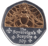 2023 THE SOVEREIGNS SCEPTRE 50P ISLE OF MAN - 50P REGIONAL ISSUES - Cambridgeshire Coins