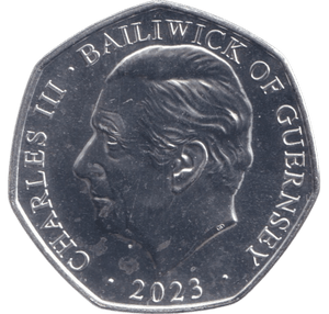 2023 THE SOVEREIGNS SCEPTRE 50P ISLE OF MAN - 50P REGIONAL ISSUES - Cambridgeshire Coins