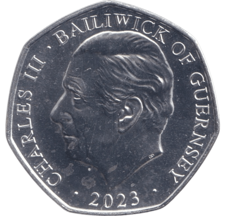 2023 THE SOVEREIGNS SCEPTRE 50P ISLE OF MAN - 50P REGIONAL ISSUES - Cambridgeshire Coins