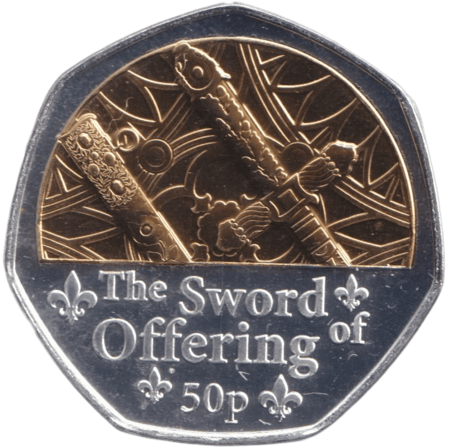 2023 THE SOWRD OFFERING 50P ISLE OF MAN - 50P REGIONAL ISSUES - Cambridgeshire Coins