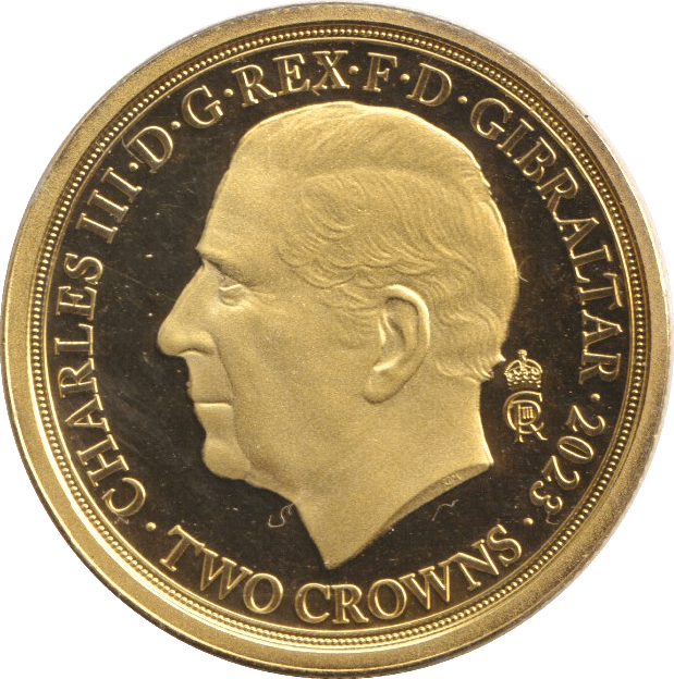 2023 TWO CROWNS LONG TO REIGN OVER US - WORLD COINS - Cambridgeshire Coins