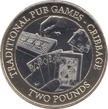 2023 TWO POUND TRADITIONAL PUB GAMES CRIBBAGE ( BU ) - WORLD COINS - Cambridgeshire Coins