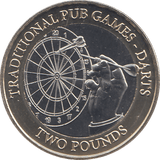 2023 TWO POUND TRADITIONAL PUB GAMES DARTS ( BU ) - WORLD COINS - Cambridgeshire Coins