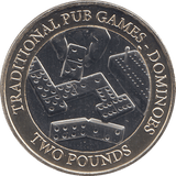 2023 TWO POUND TRADITIONAL PUB GAMES DOMINOES ( BU ) - WORLD COINS - Cambridgeshire Coins