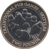 2023 TWO POUND TRADITIONAL PUB GAMES SKITTLES ( BU ) - WORLD COINS - Cambridgeshire Coins