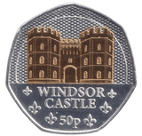 2023 WINDSOR CASTLE 50P ISLE OF MAN - 50P REGIONAL ISSUES - Cambridgeshire Coins