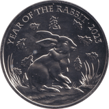 2023 YEAR OF THE RABBIT FIVE POUNDS ( BU ) - SILVER PROOF - Cambridgeshire Coins