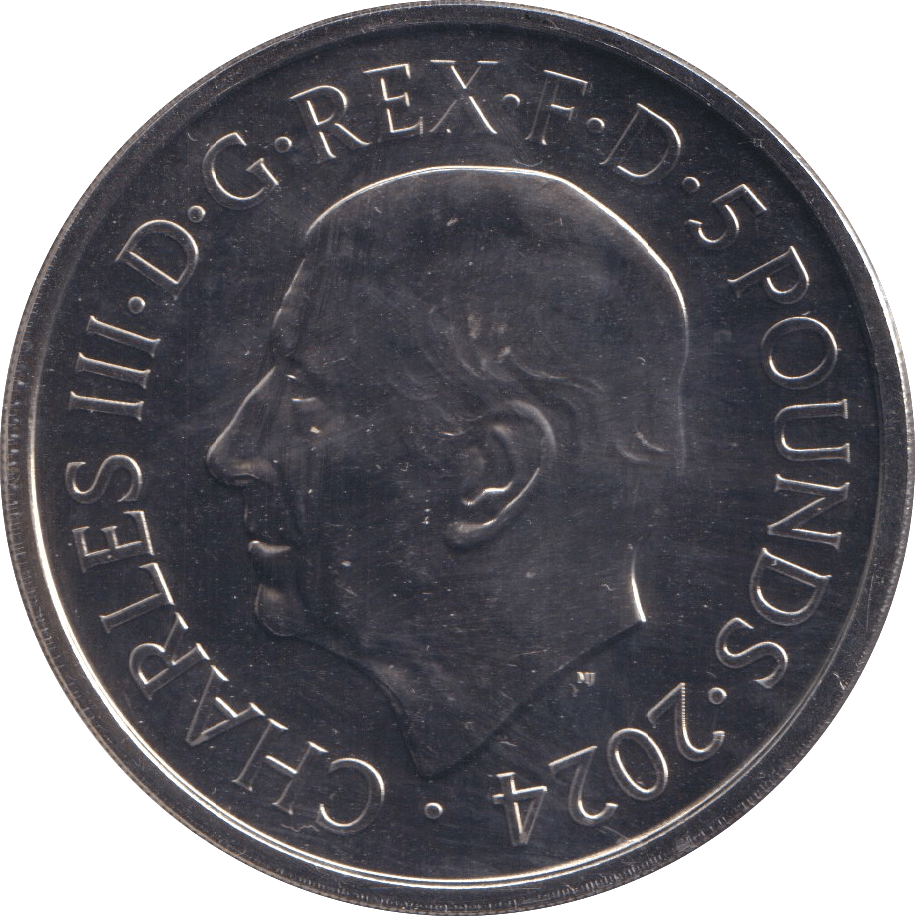 2024 007 FIVE POUNDS ( BU ) - SILVER PROOF - Cambridgeshire Coins
