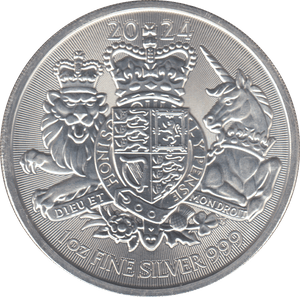 2024 1 OUNCE FINE SILVER .999 2 POUND - SILVER WORLD COINS - Cambridgeshire Coins