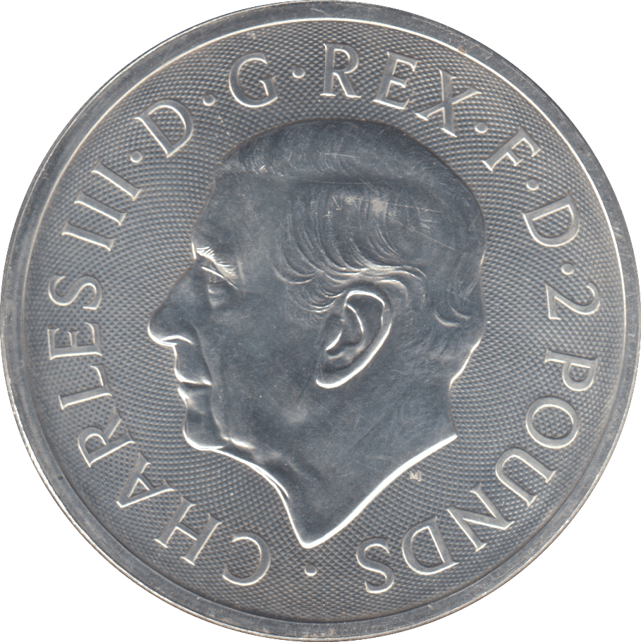 2024 1 OUNCE FINE SILVER .999 2 POUND - SILVER WORLD COINS - Cambridgeshire Coins