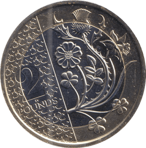 2024 2 POUNDS FLOWERS OF THE FOUR NATIONS ( BU ) - WORLD COINS - Cambridgeshire Coins