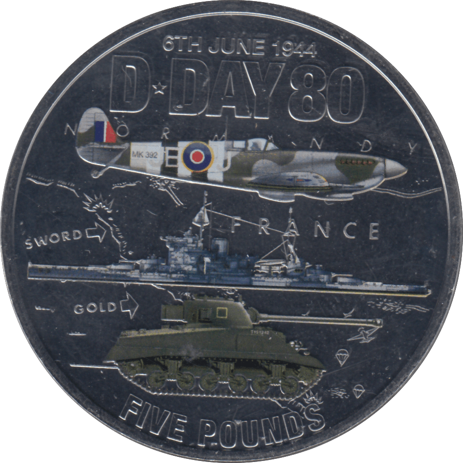 2024 £5 D - DAY BAILIWICK OF JERSEY BU - WORLD COINS - Cambridgeshire Coins