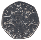 2024 50 P BAILWICK OF GUERNSEY SNOWMAN ( BU ) - 50P CIRCULATED - Cambridgeshire Coins