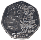 2024 50 P ST GEORGE OF ENGLAND ( BU ) - 50P CIRCULATED - Cambridgeshire Coins