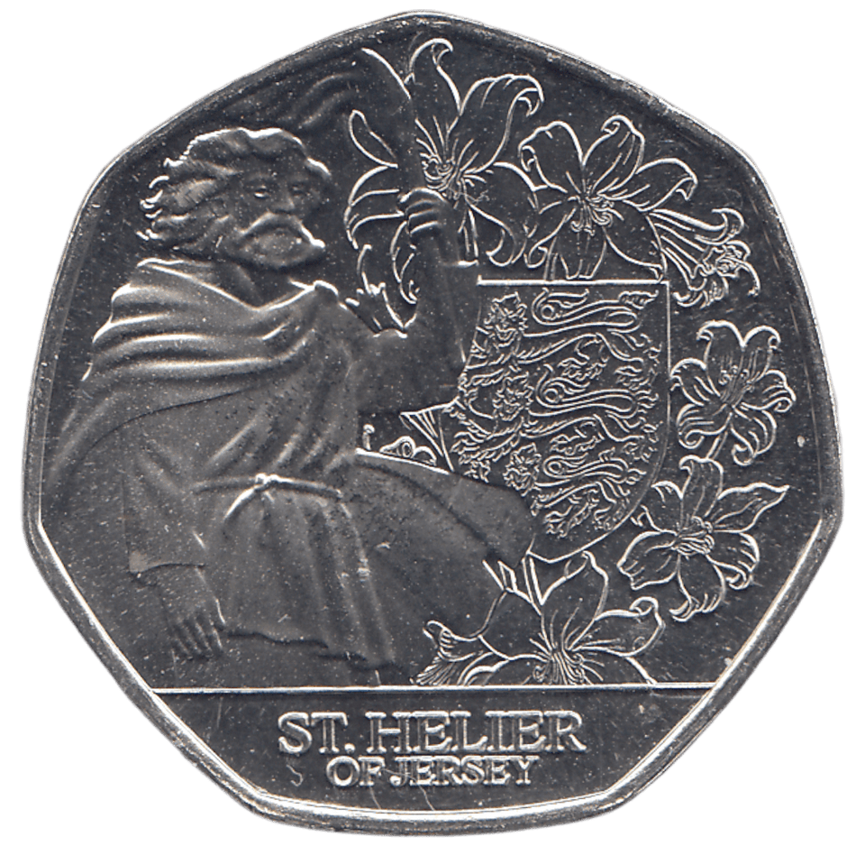 2024 50 P ST HELIER OF JERSEY ( BU ) - 50P CIRCULATED - Cambridgeshire Coins