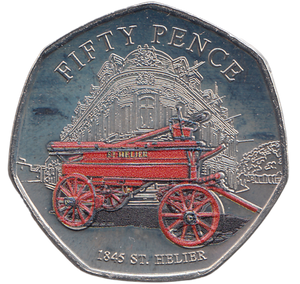 2024 50 PENCE 1845 ST HELIER FIRE BRIGADE ( BU ) - WORLD COINS - Cambridgeshire Coins