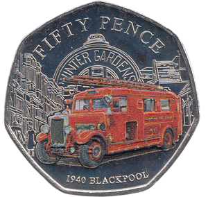 2024 50 PENCE 1940 BLACKPOOL FIRE BRIGADE ( BU ) - WORLD COINS - Cambridgeshire Coins
