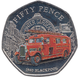 2024 50 PENCE 1940 BLACKPOOL FIRE BRIGADE ( BU ) - WORLD COINS - Cambridgeshire Coins