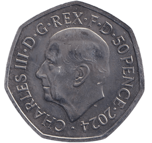 2024 50 PENCE DIPLODOCUS JURASSIC COLOURED - WORLD COINS - Cambridgeshire Coins