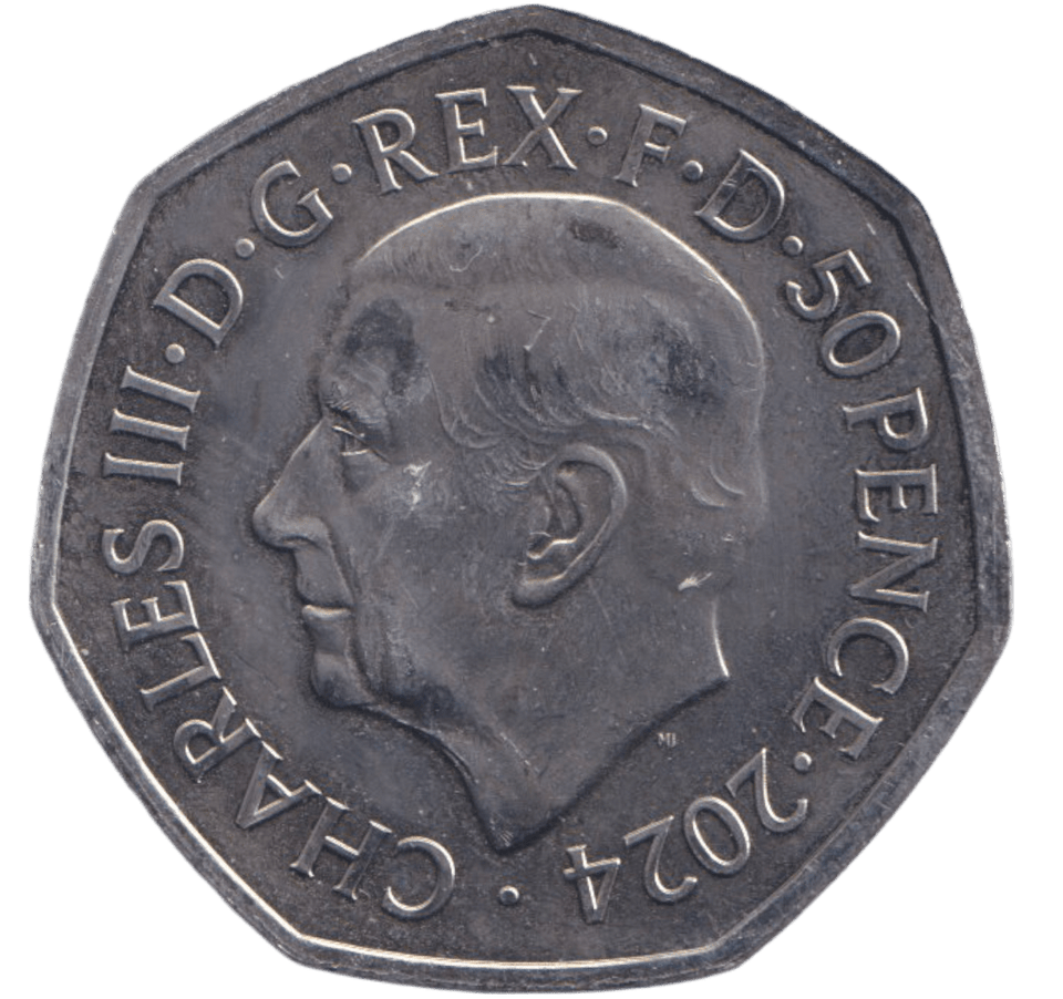 2024 50 PENCE DIPLODOCUS JURASSIC COLOURED - WORLD COINS - Cambridgeshire Coins