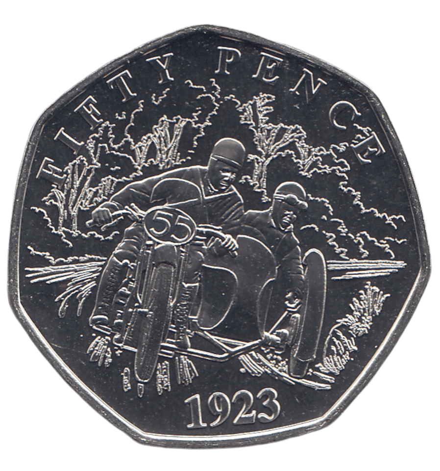 2024 50 PENCE ISLE OF MAN MOTOR RACING ( BU ) - 50p BU - Cambridgeshire Coins