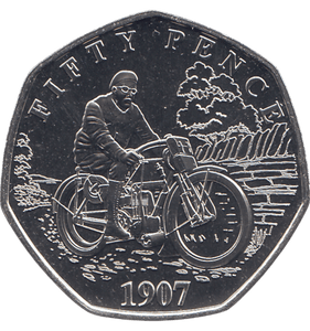 2024 50 PENCE ISLE OF MAN MOTOR RACING ( BU ) - 50p BU - Cambridgeshire Coins