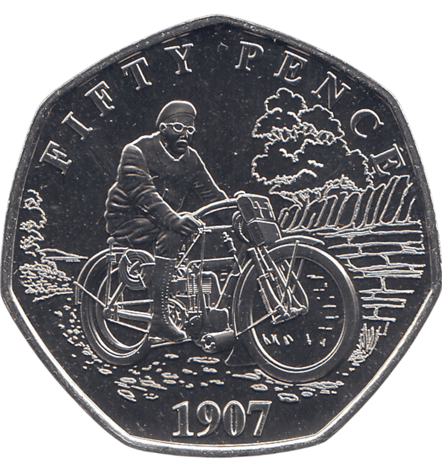 2024 50 PENCE ISLE OF MAN MOTOR RACING ( BU ) - 50p BU - Cambridgeshire Coins