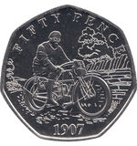 2024 50 PENCE ISLE OF MAN MOTOR RACING ( BU ) - 50p BU - Cambridgeshire Coins