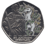 2024 50 PENCE ST ANDREW OF SCOTLAND COLOURED - WORLD COINS - Cambridgeshire Coins