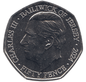 2024 50 PENCE ST HELIER OF JERSEY COLOURED - WORLD COINS - Cambridgeshire Coins