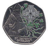 2024 50 PENCE ST PATRICK OF IRELAND COLOURED - WORLD COINS - Cambridgeshire Coins