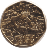 2024 50P D - DAY 80 - NORMANDY LANDINGS ISLE OF MAN - WORLD COINS - Cambridgeshire Coins